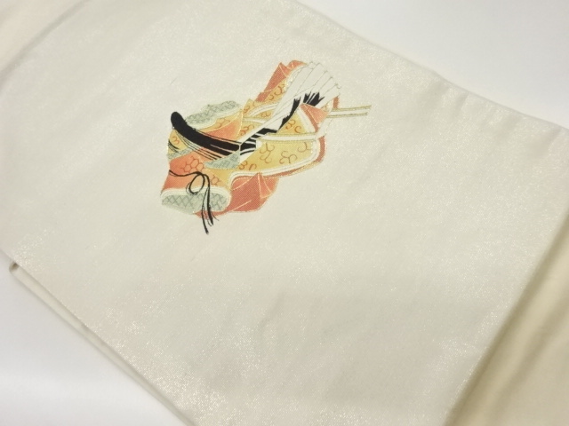 貴女模様刺繍名古屋帯